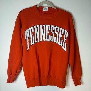 Vintage Tennessee Volunteers Graphic Sweatshirt Spell Out 80s 90s TN Vols UT Vol
